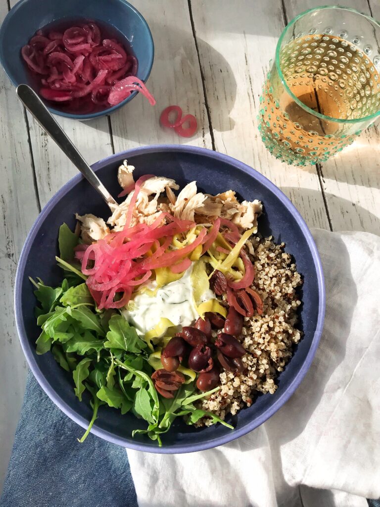 Greek Quinoa Bowl Healthy Meal prep