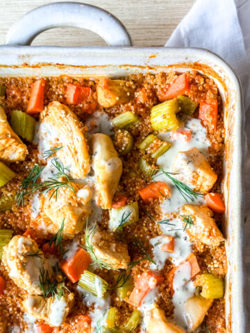 buffalo chicken casserole baked