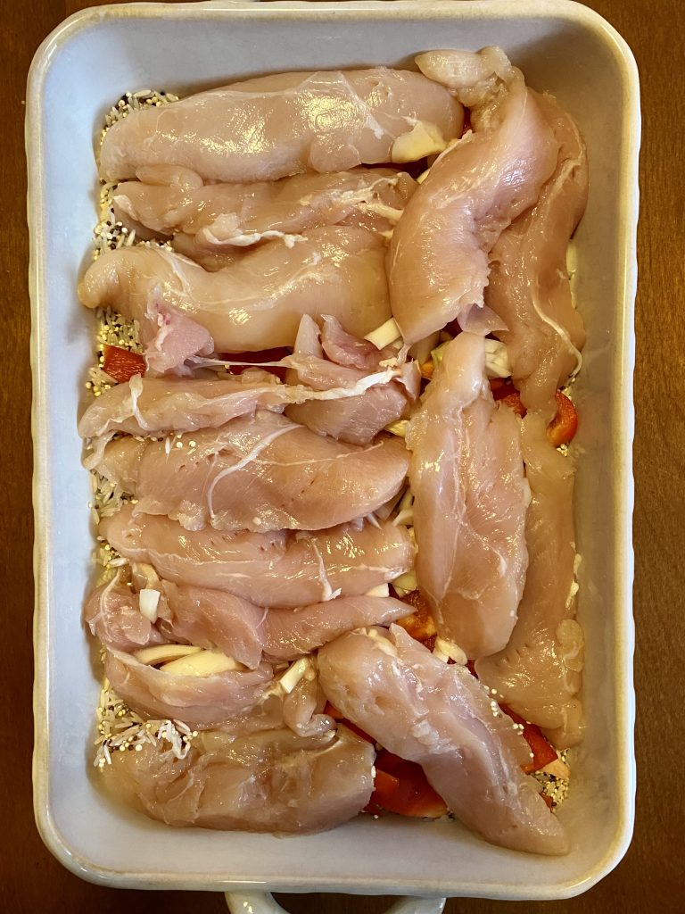How to make chicken fajita casserole