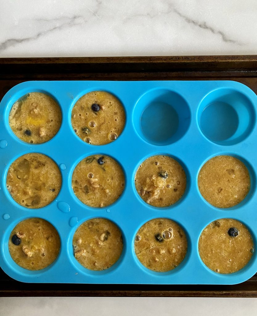 low carb blueberry muffins before cooking