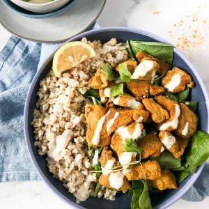 Meal Prep: Chicken Shawarma Quinoa Bowls - The Forked Spoon