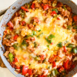one pan unstuffed peppers skillet