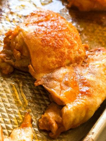 baked buffalo chicken thighs