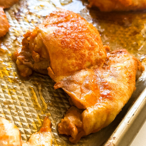 baked buffalo chicken thighs