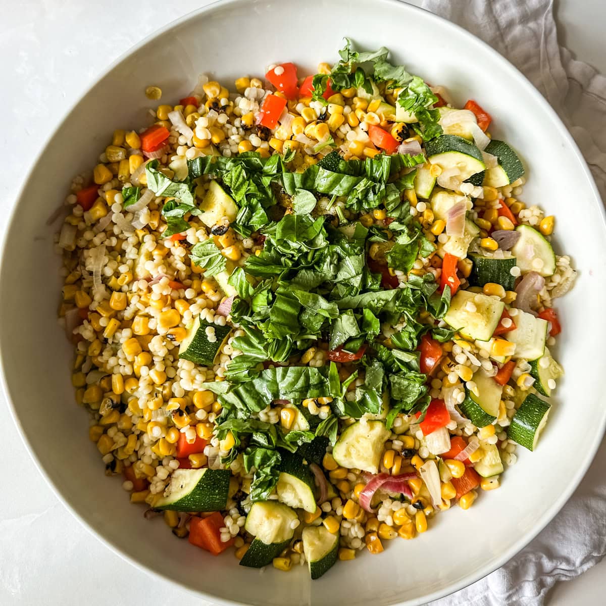 couscous salad with summer veggies