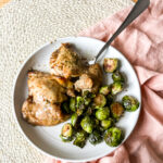 balsamic chicken thighs with brussel sprouts