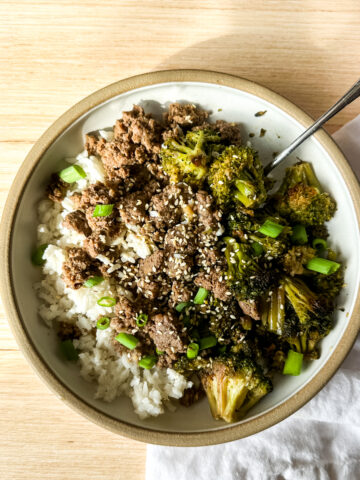 beef bulgogi with broccoli