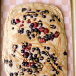 sheet pan pancakes with berries