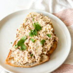 chickpea and tuna salad on sour dough