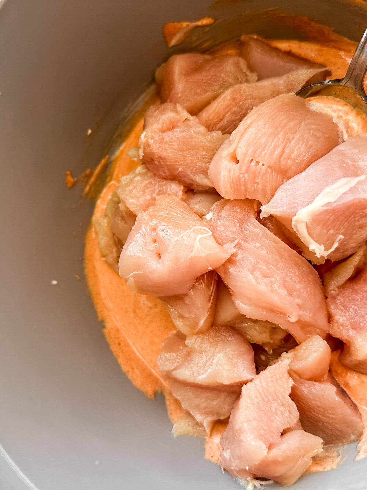 Chicken Tikka Misala in marinade