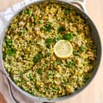 one pan turkey sausage pesto
